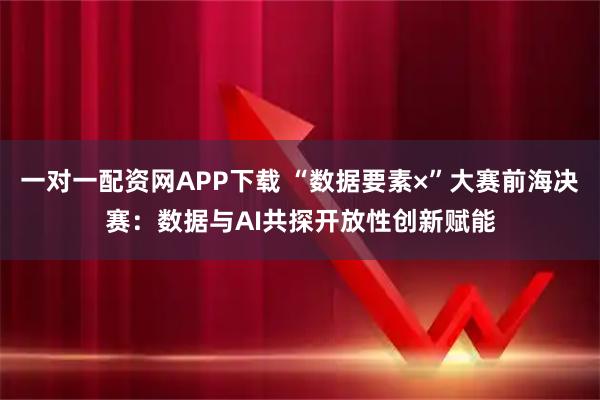 一对一配资网APP下载 “数据要素×”大赛前海决赛：数据与AI共探开放性创新赋能